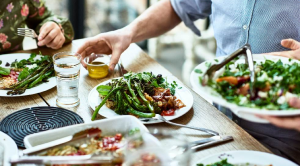plates of healthy food